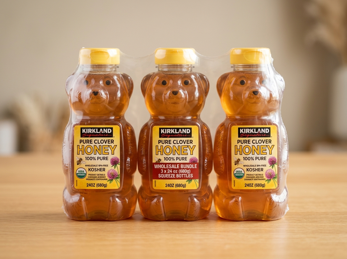 Kirkland Signature Pure Clover Honey (3-pack, 24oz)